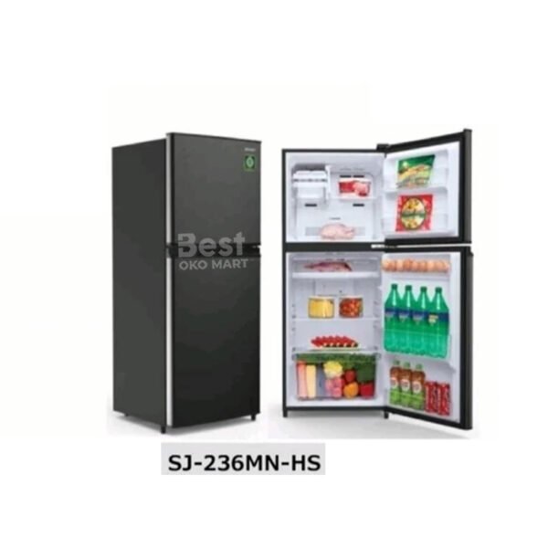 lemari es 2 pintu sharp sj 236 mn hs garansi resmi original