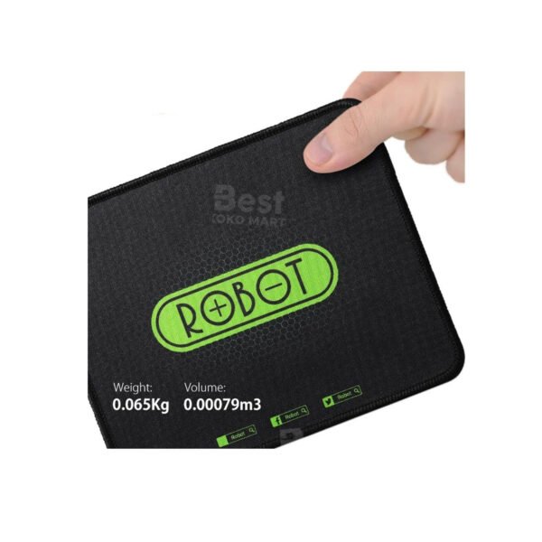 mousepad anti slip robot rp01 gaming polos hitam murah rubber original garansi resmi 1 tahun