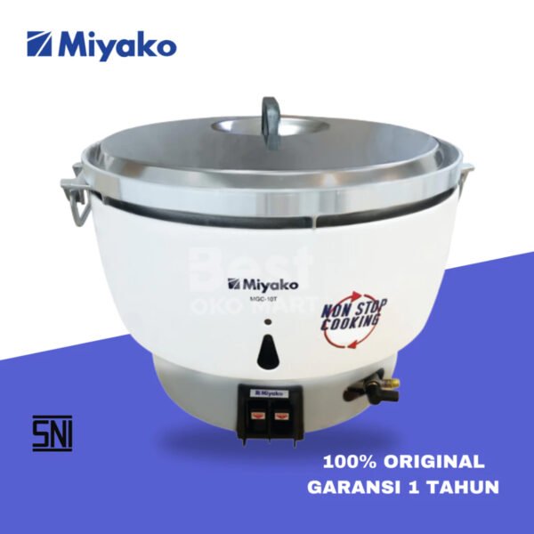 miyako gas rice cooker mgc 10t magic penanak nasi gas 10 liter beras garansi resmi original