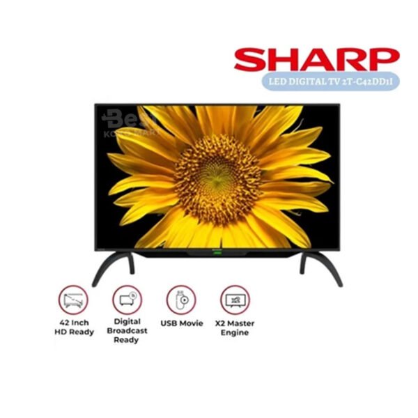 tv led sharp 42 inch full hd dvb t2 hdmi 42 dd 1i sb sharp garansi resmi original