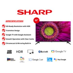 tv led sharp 32" / 32 inch / sharp 32 gh 3000 android garansi resmi original