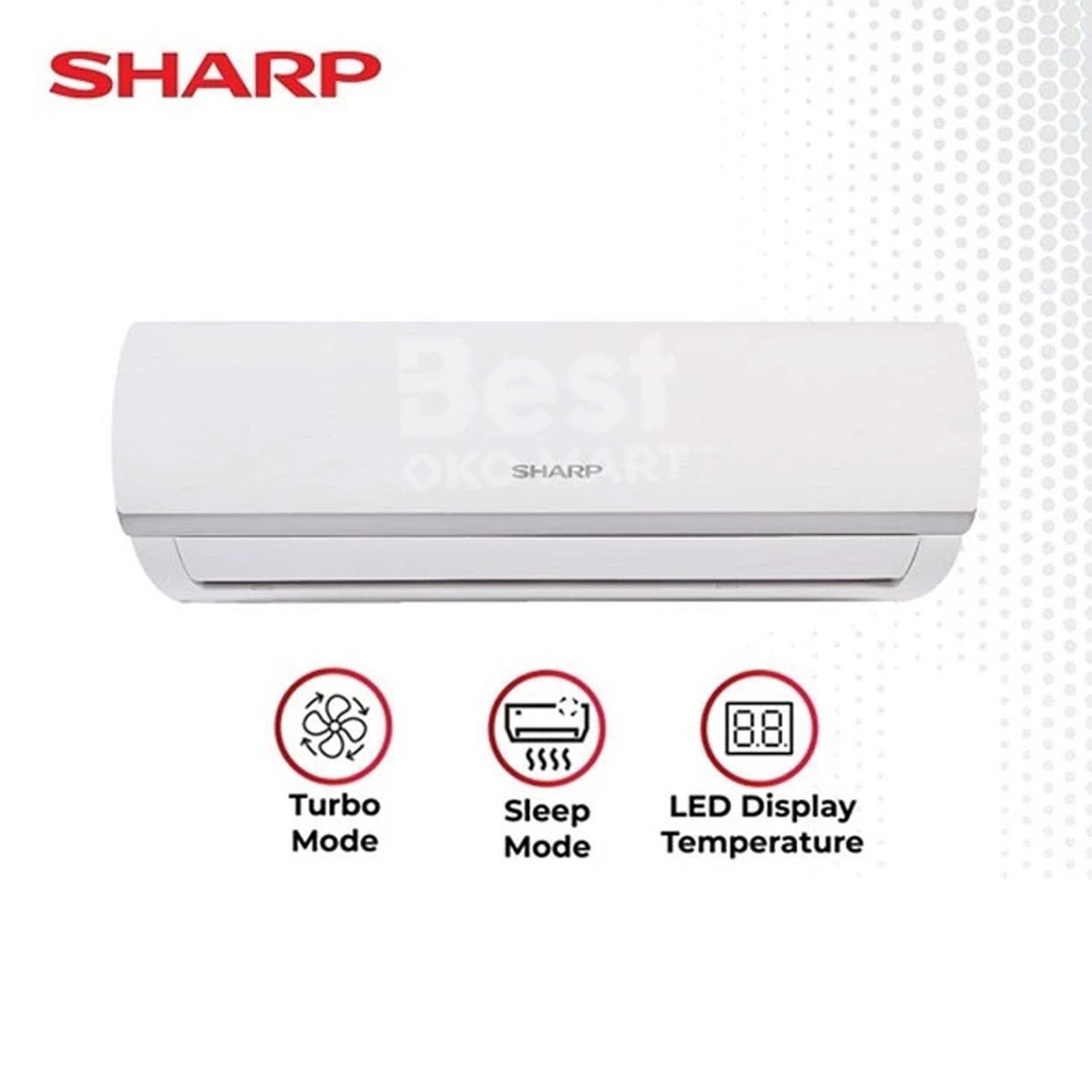 sharp ah a5zcy / aha5zcy ac split 1/2 pk garansi resmi original sharp ah a5zcy / aha5zcy ac split 1/2 pk garansi resmi original