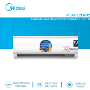 midea ac split 1,5 pk standard hypergrapfins msaf 12crn2 pk