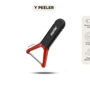 maxim tools flex grip y peeler 2in1 alat pengupas sayur / buah / bahan makanan stainless steel
