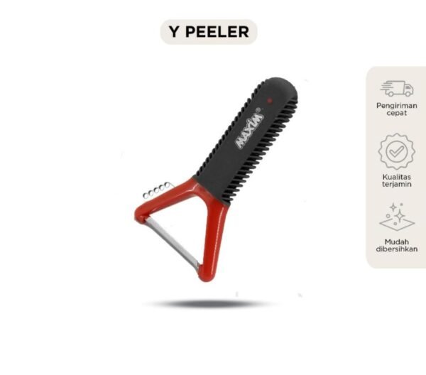 maxim tools flex grip y peeler 2in1 alat pengupas sayur / buah / bahan makanan stainless steel