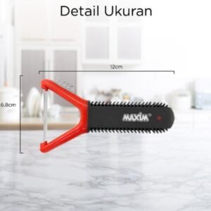 maxim tools flex grip y peeler 2in1 alat pengupas sayur / buah / bahan makanan stainless steel