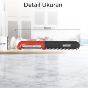 maxim tools flex grip swivel peeler 2in1 alat pengupas sayur buah stainless steel ergonomis