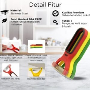 maxim tools set 3 multi function peeler alat pengupas sayur buah multifungsi stainless steel
