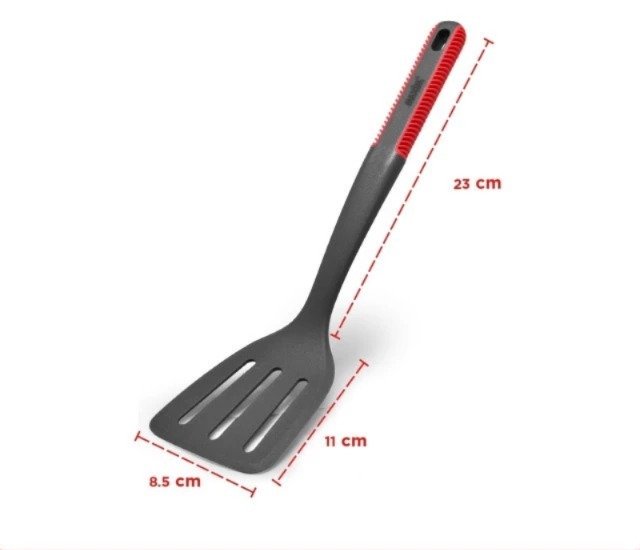 maxim tools flex grip slotted turner spatula saringan masak anti lengket