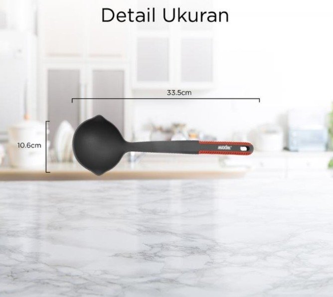 maxim tools flex grip soup ladle sendok sayur / sendok kuah sup tahan panas