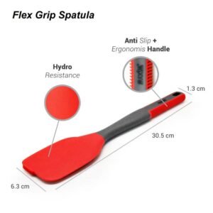 maxim tools flex grip spatula spatula masak anti lengket tahan panas