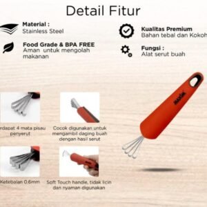 maxim tools melon scraper penyerut buah stainless steel