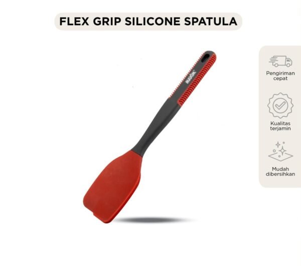 maxim tools flex grip solid turner spatula balik masakan anti lengket