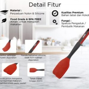 maxim tools flex grip solid turner spatula balik masakan anti lengket