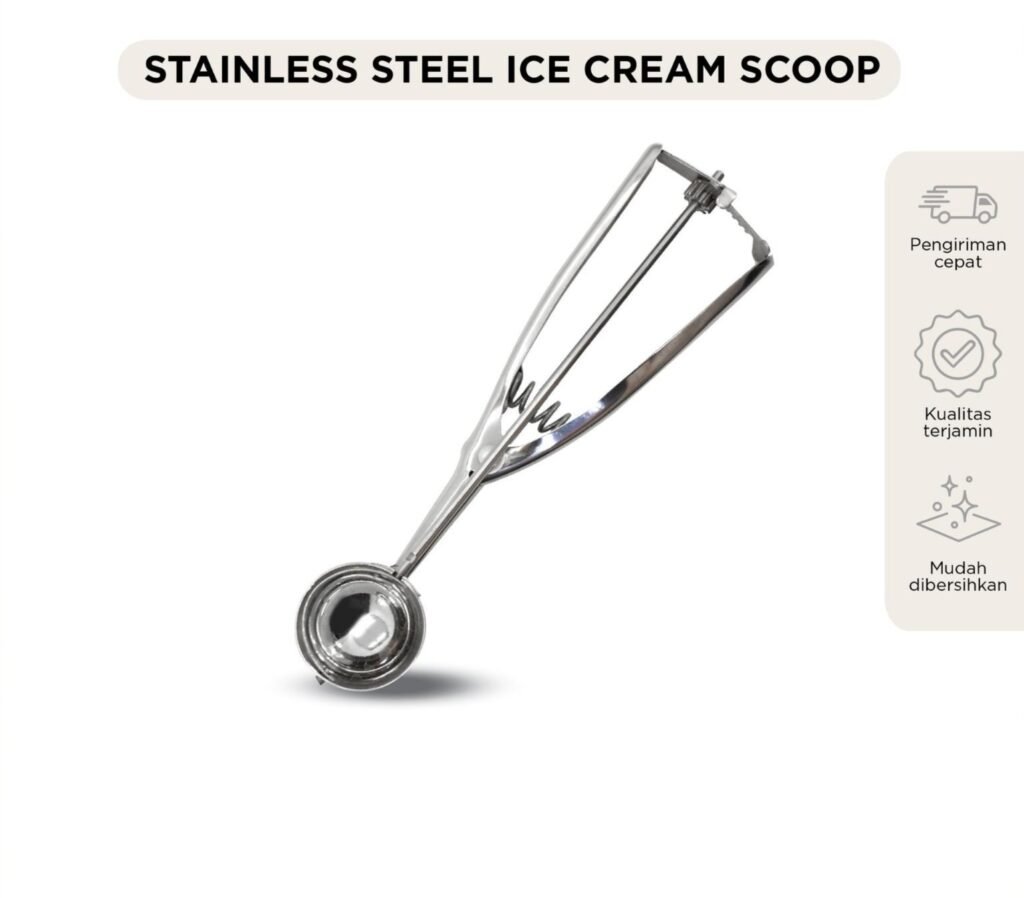 maxim tools ice cream scoop stainless steel sendok es krim premium