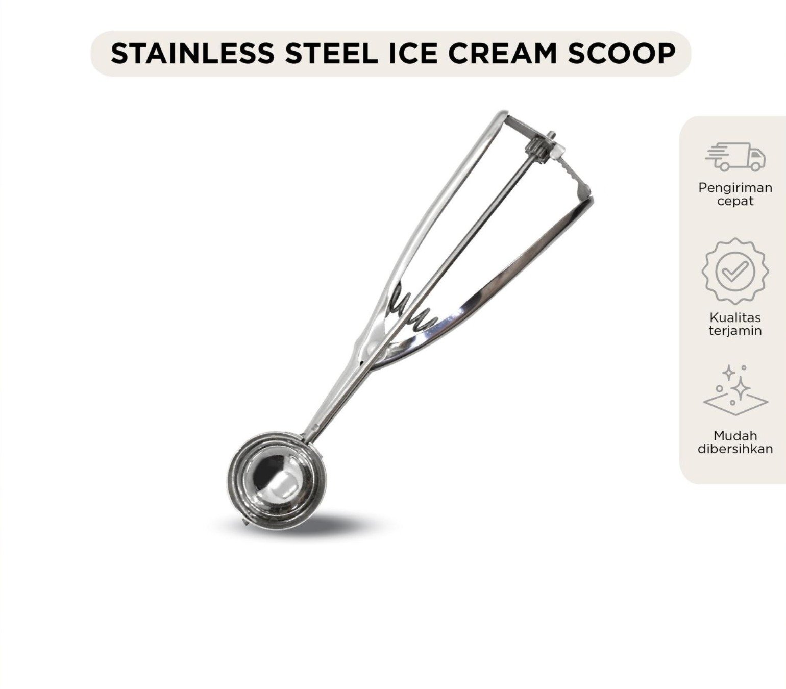 maxim tools ice cream scoop stainless steel sendok es krim premium