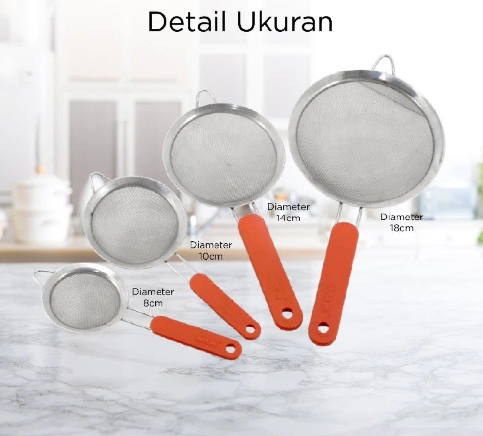 maxim tools professional mesh strainer 8cm saringan teh stainless steel
