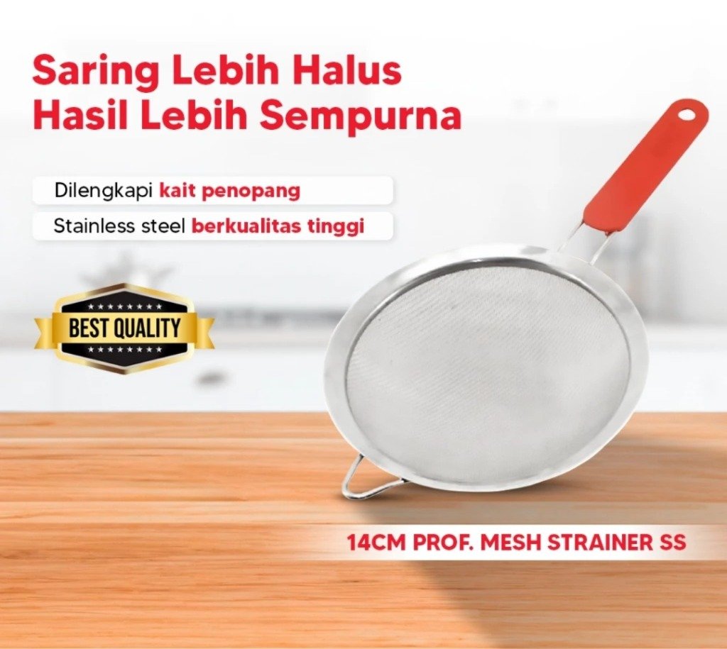maxim tools professional mesh strainer 14cm saringan dapur stainless steel