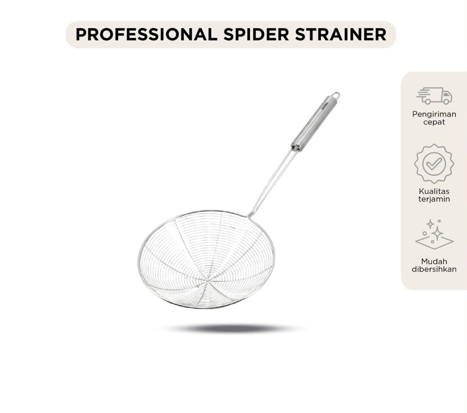 maxim tools professional spider strainer 20cm saringan gorengan stainless steel
