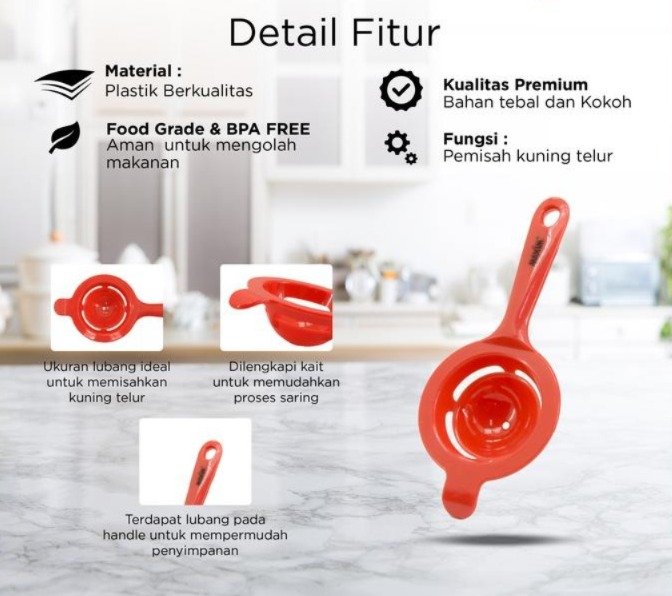 maxim tools egg separator alat pemisah kuning dan putih telur
