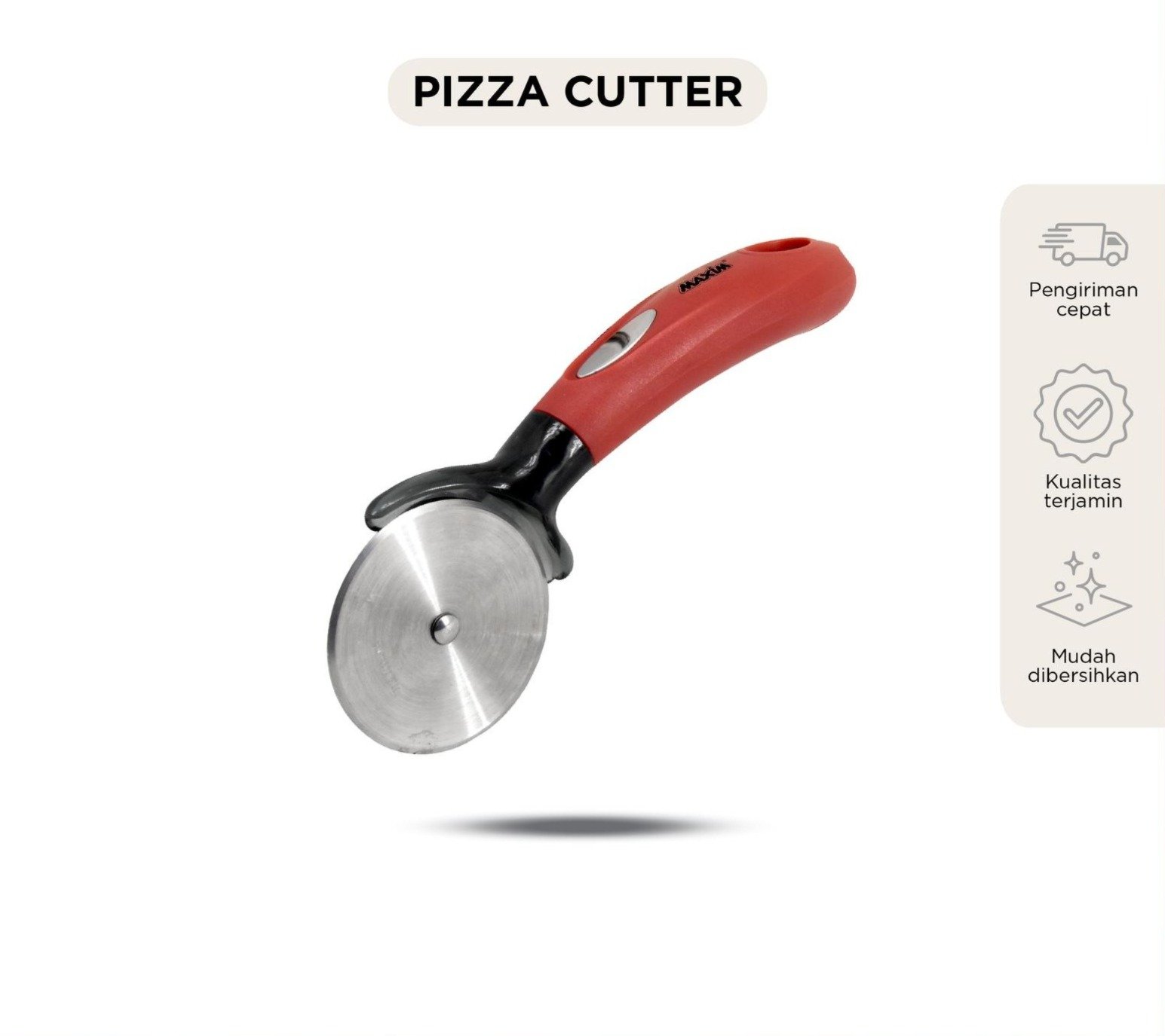 maxim tools pizza cutter pisau pemotong pizza stainless steel