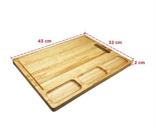maxim tools wooden cutting board 43cm talenan kayu dapur premium