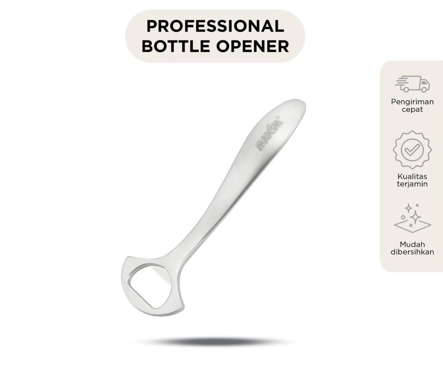 maxim tools professional bottle opener pembuka botol stainless steel