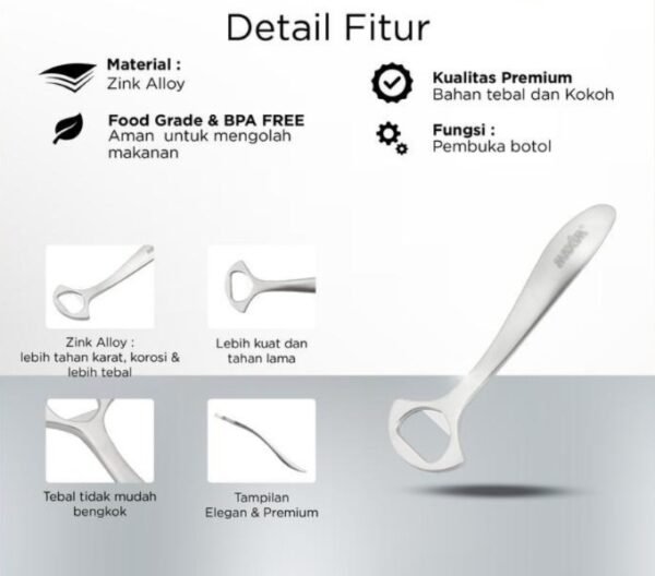 maxim tools professional bottle opener pembuka botol stainless steel