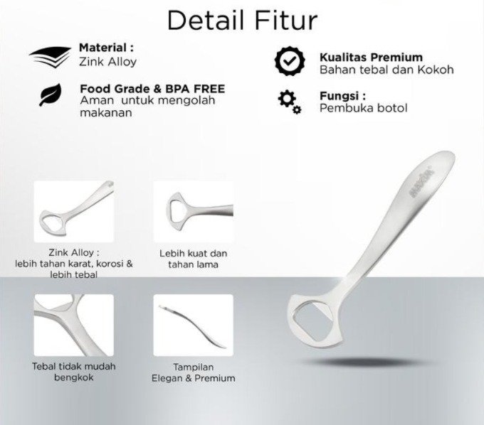 maxim tools professional bottle opener pembuka botol stainless steel