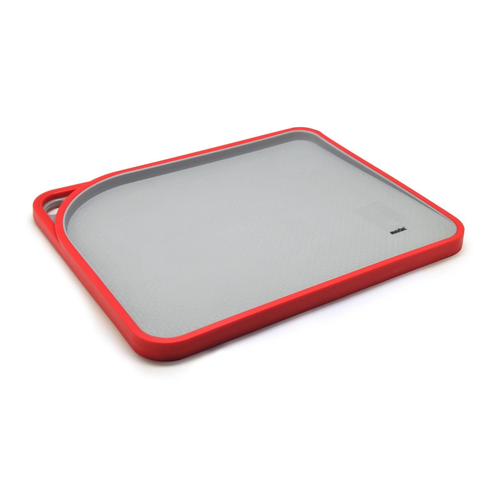 maxim tools cutting board red 34x28cm talenan dapur anti slip