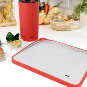 maxim tools cutting board red 34x28cm talenan dapur anti slip