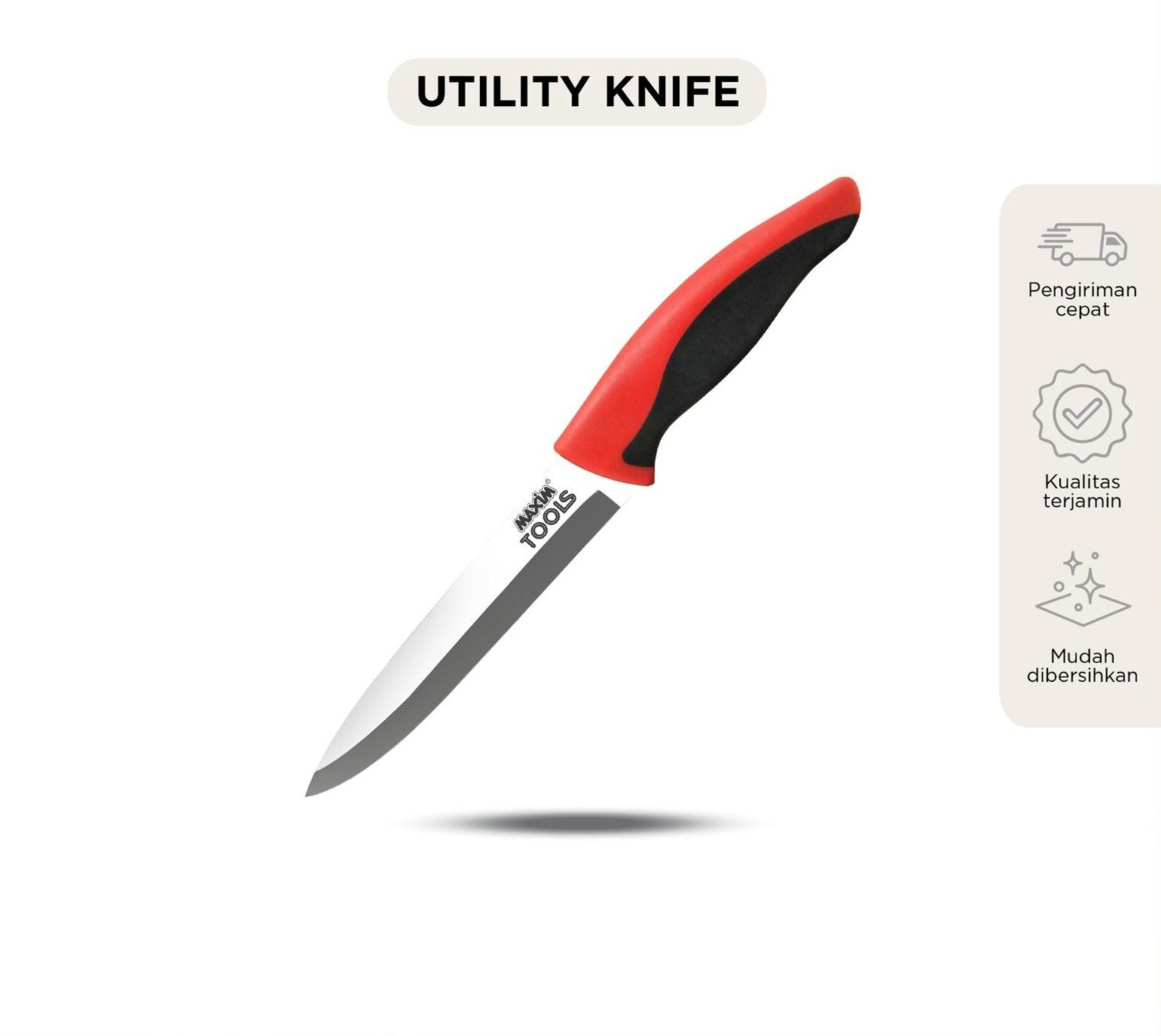 maxim tools utility knife 5 inch pisau serbaguna stainless steel