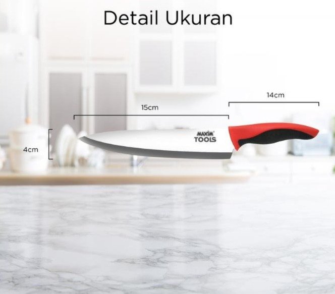 maxim tools chef knife 6 inch pisau chef dapur stainless steel