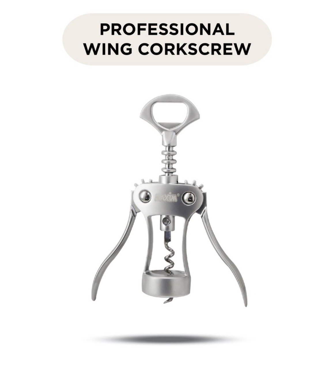 maxim tools professional wing corkscrew pembuka tutup botol anggur