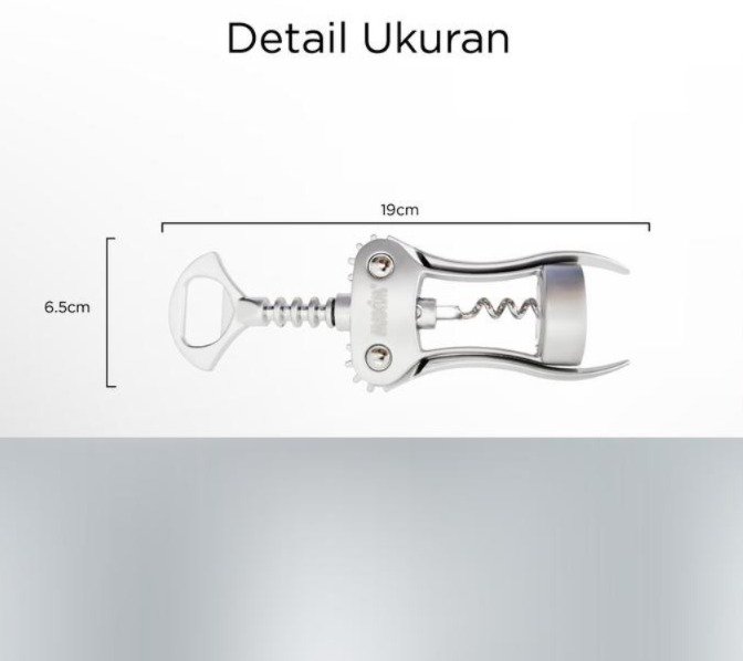 maxim tools professional wing corkscrew pembuka tutup botol anggur