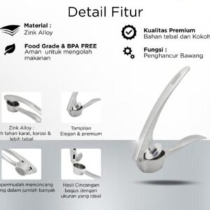 maxim tools professional garlic press alat penghancur bawang putih