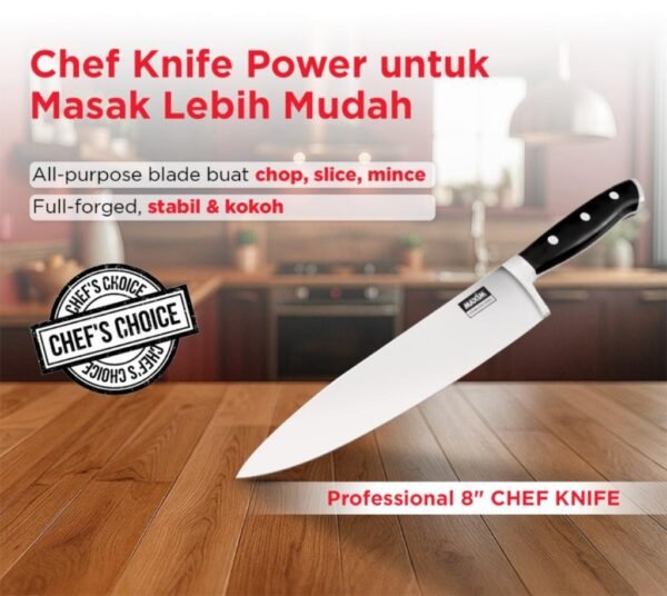 maxim tools forged chef knife 8 inch pisau chef premium stainless steel