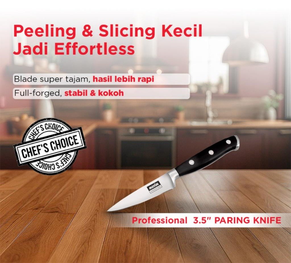 maxim tools forged paring knife 3.5 inch pisau kupas buah premium