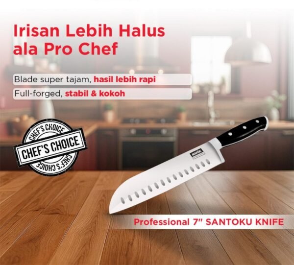 maxim tools forged santoku knife 7 inch pisau serbaguna premium