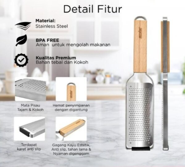 maxim tools professional grater parutan keju sayur buah stainless steel