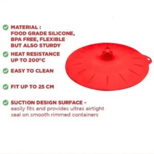 maxim tools silicone lid 25cm tutup silikon serbaguna tahan panas