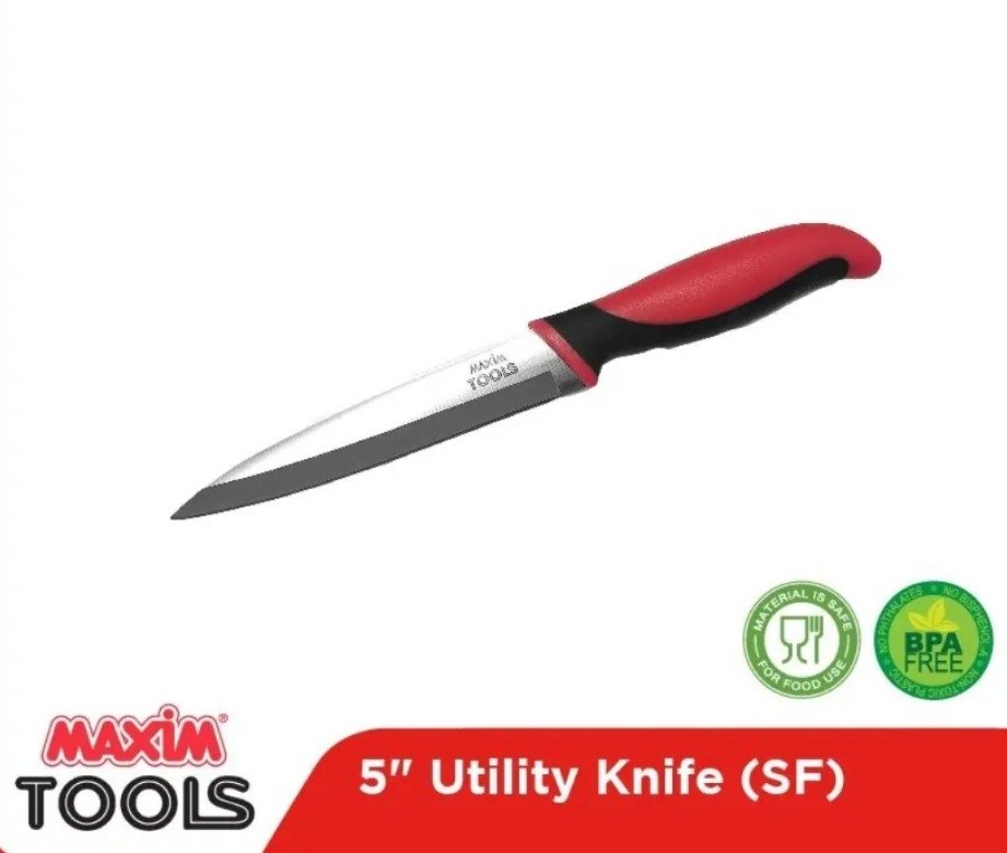maxim tools forged utility knife 5 inch pisau serbaguna premium