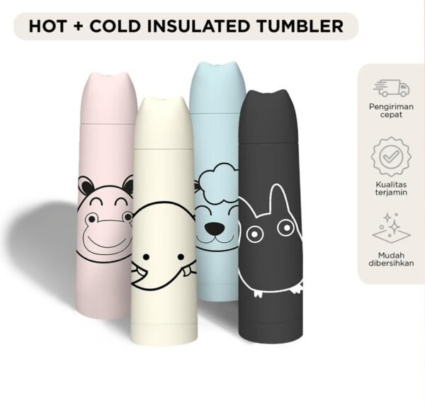 maxim tools hot & cold insulated tumbler 500ml botol minum panas dingin stainless steel