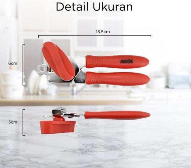 maxim tools can opener pembuka kaleng stainless steel