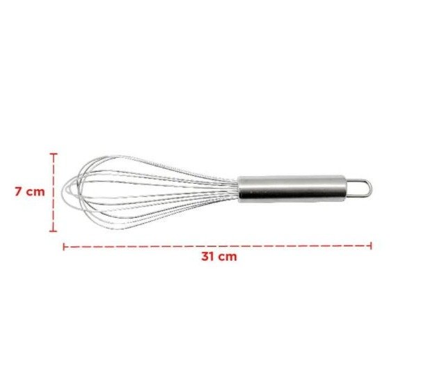 maxim tools metal balloon whisk 12 inch pengocok telur stainless steel