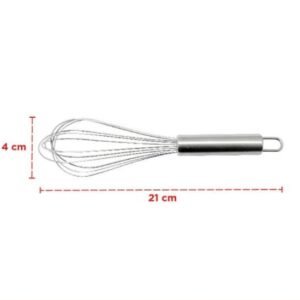 maxim tools metal balloon egg whisk 8 inch pengocok telur stainless steel