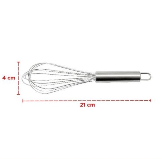 maxim tools metal balloon egg whisk 8 inch pengocok telur stainless steel