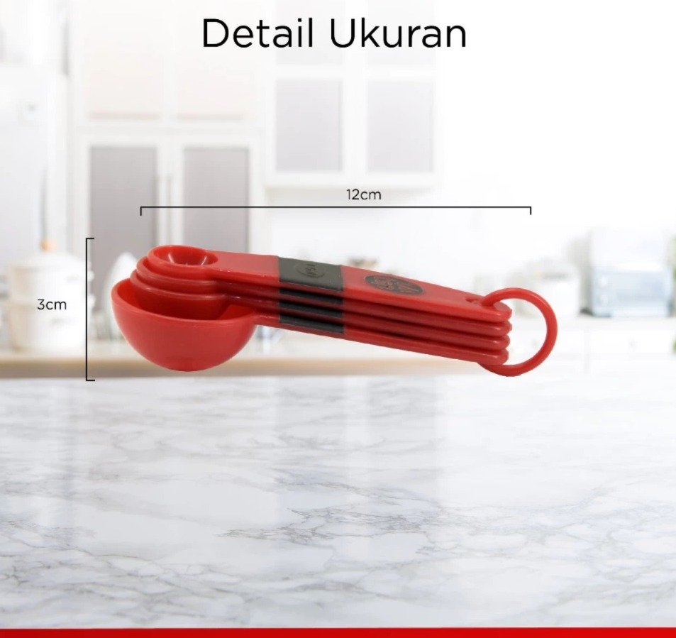 maxim tools measuring spoon set 4pcs sendok ukur takaran dapur