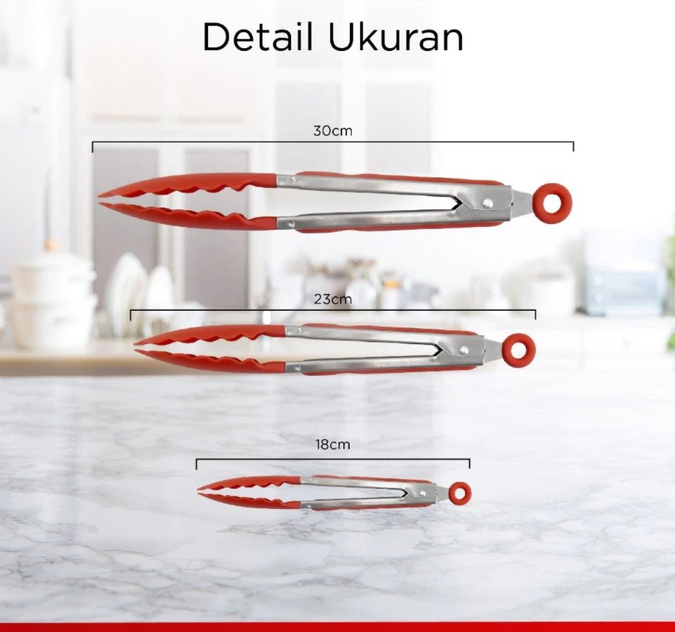 maxim tools serving tong 7 inch penjepit makanan serbaguna