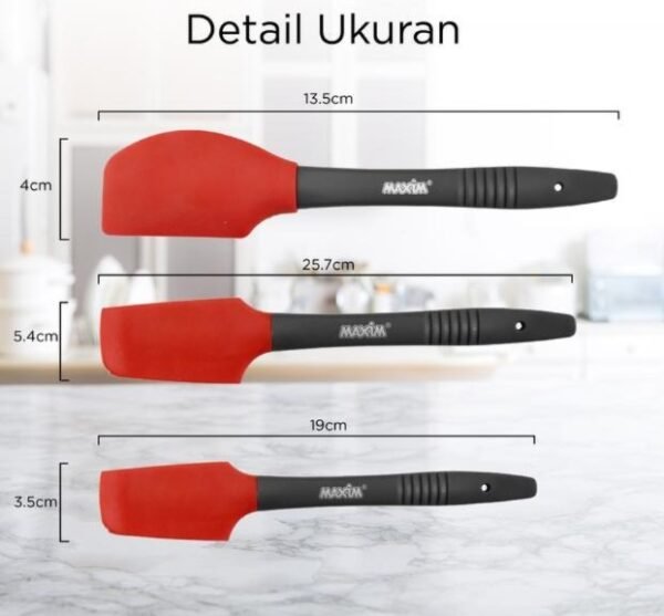 maxim tools silicone spatula small spatula kue silikon tahan panas